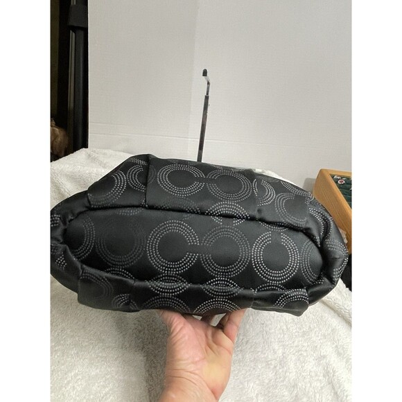 Coach Madison Dotted Op Art Sophia Satchel Bag Purse Large. Black. 15957 - Picture 5 of 16